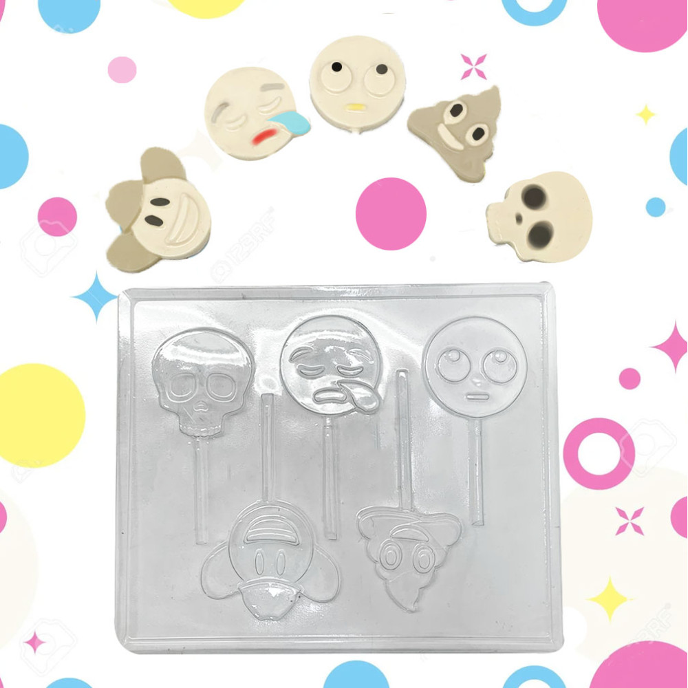 Molde caritas emojis  x 5