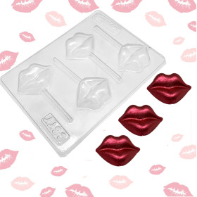 Molde labios x 4