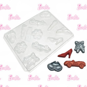 Molde barbie surtido x 11
