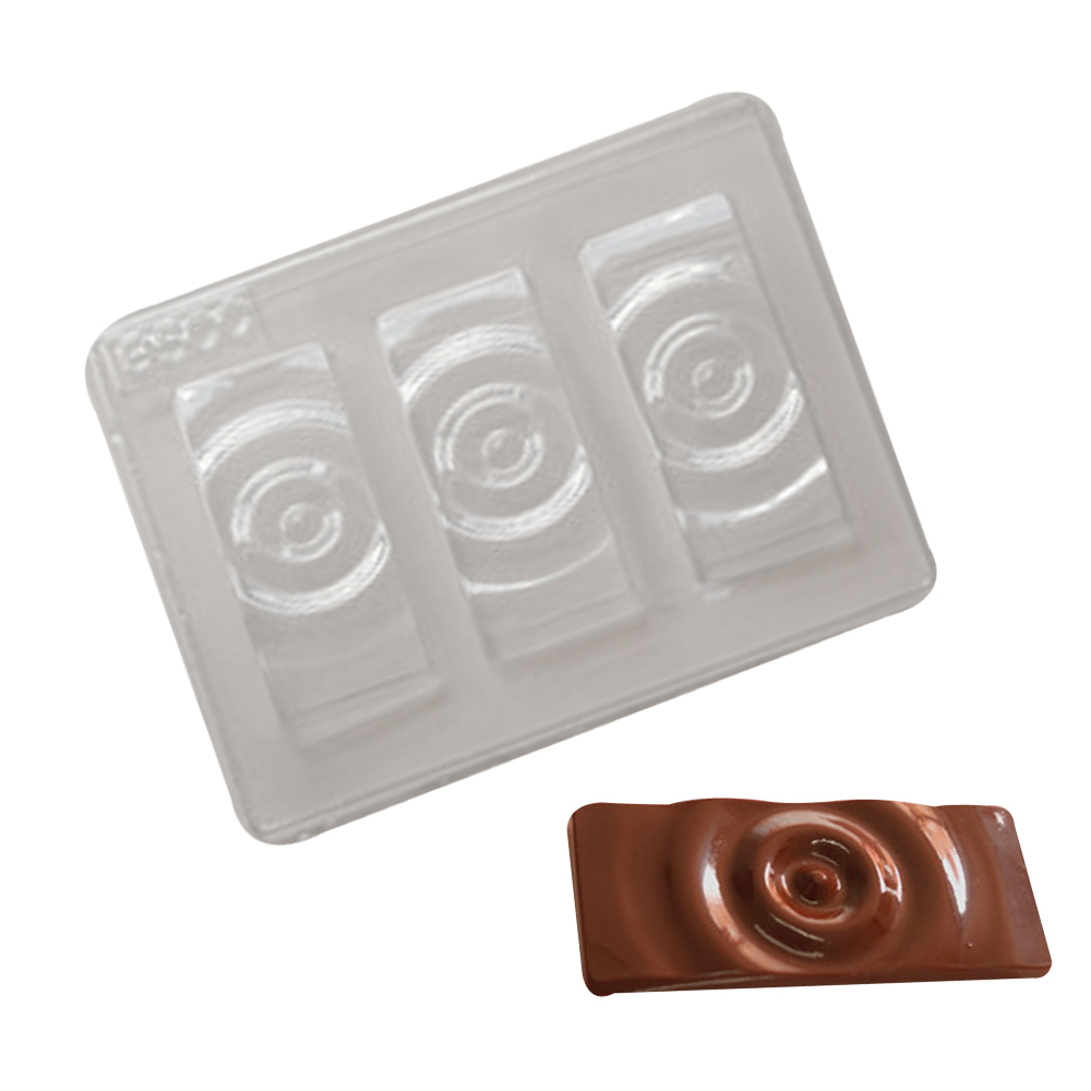 Molde barras decoradas chocolate x 3