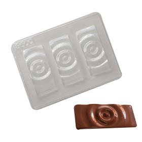 Molde barras decoradas chocolate x 3