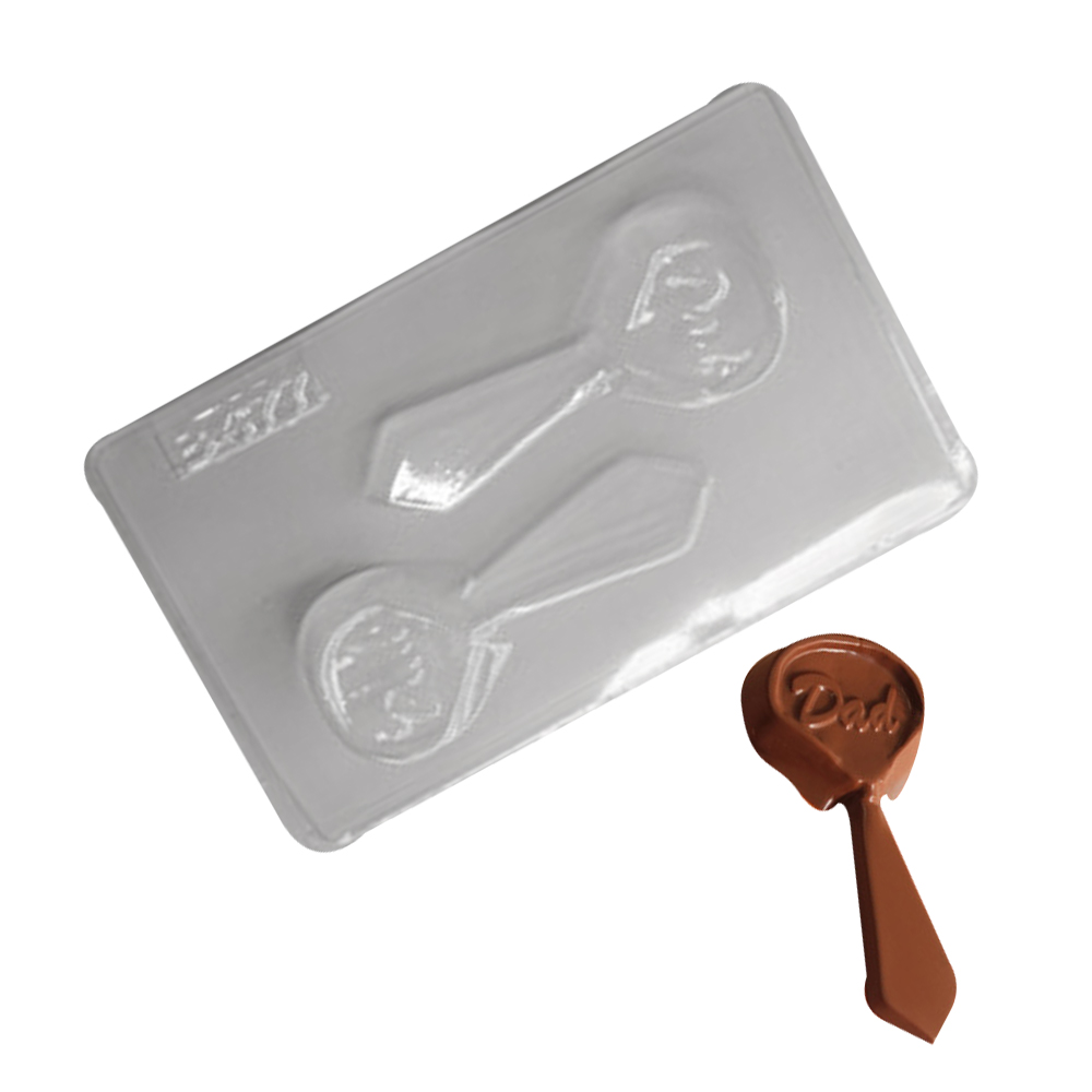 Molde chocolate corbata papa x 2