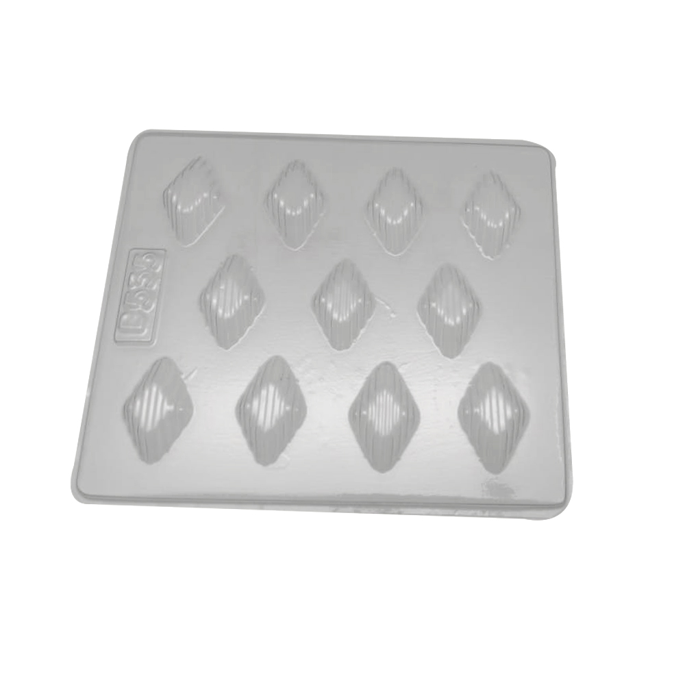 Molde chocolate rombo decorado x 11
