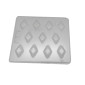 Molde chocolate rombo decorado x 11