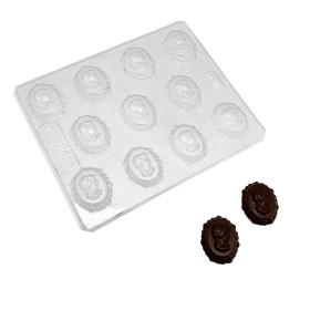 Molde camafeo medalla x 11 Cav