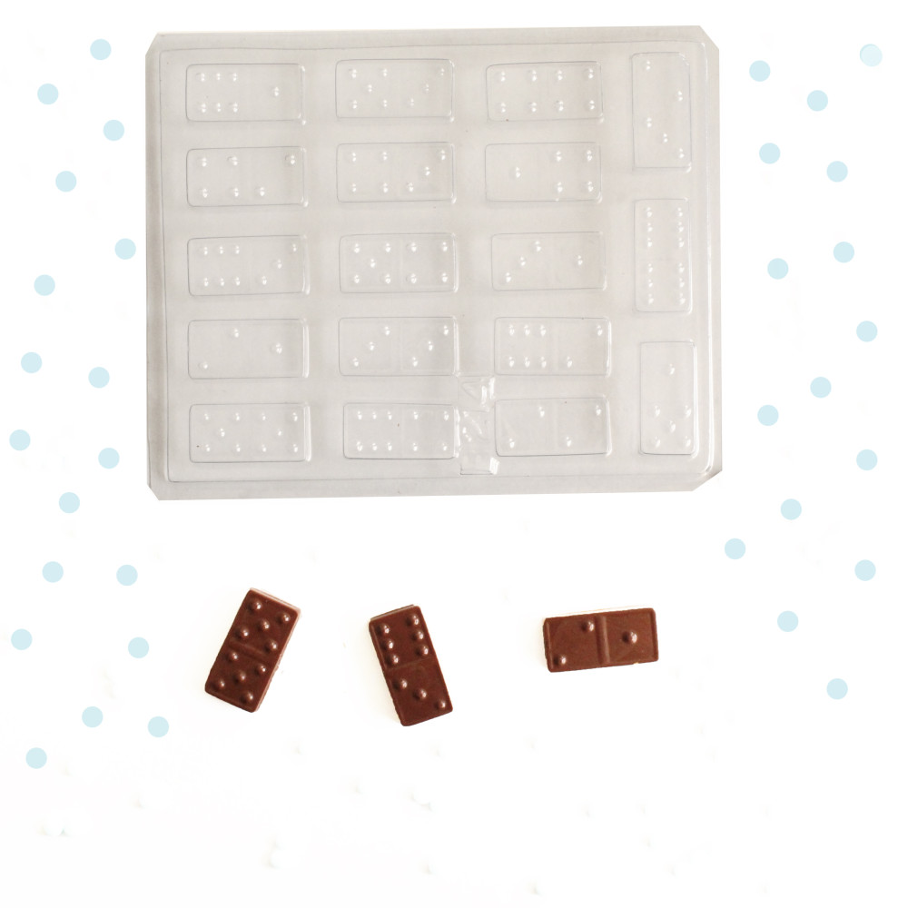 Molde chocolate domino x18 