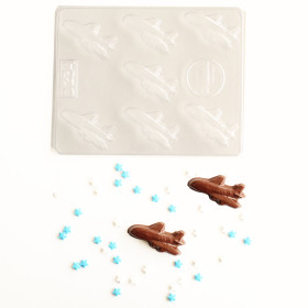Molde chocolate aviones x 7 