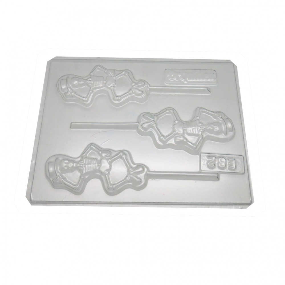 Molde chocolate esqueleto x 3 Cav