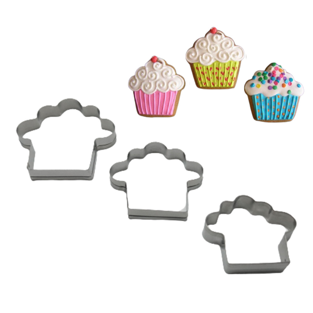 Cortadores cupcakes x 3