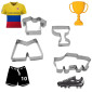 Cortadores futbol x 4 Und