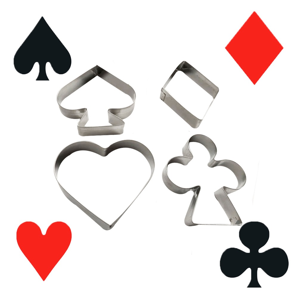 Cortadores baraja poker x 4