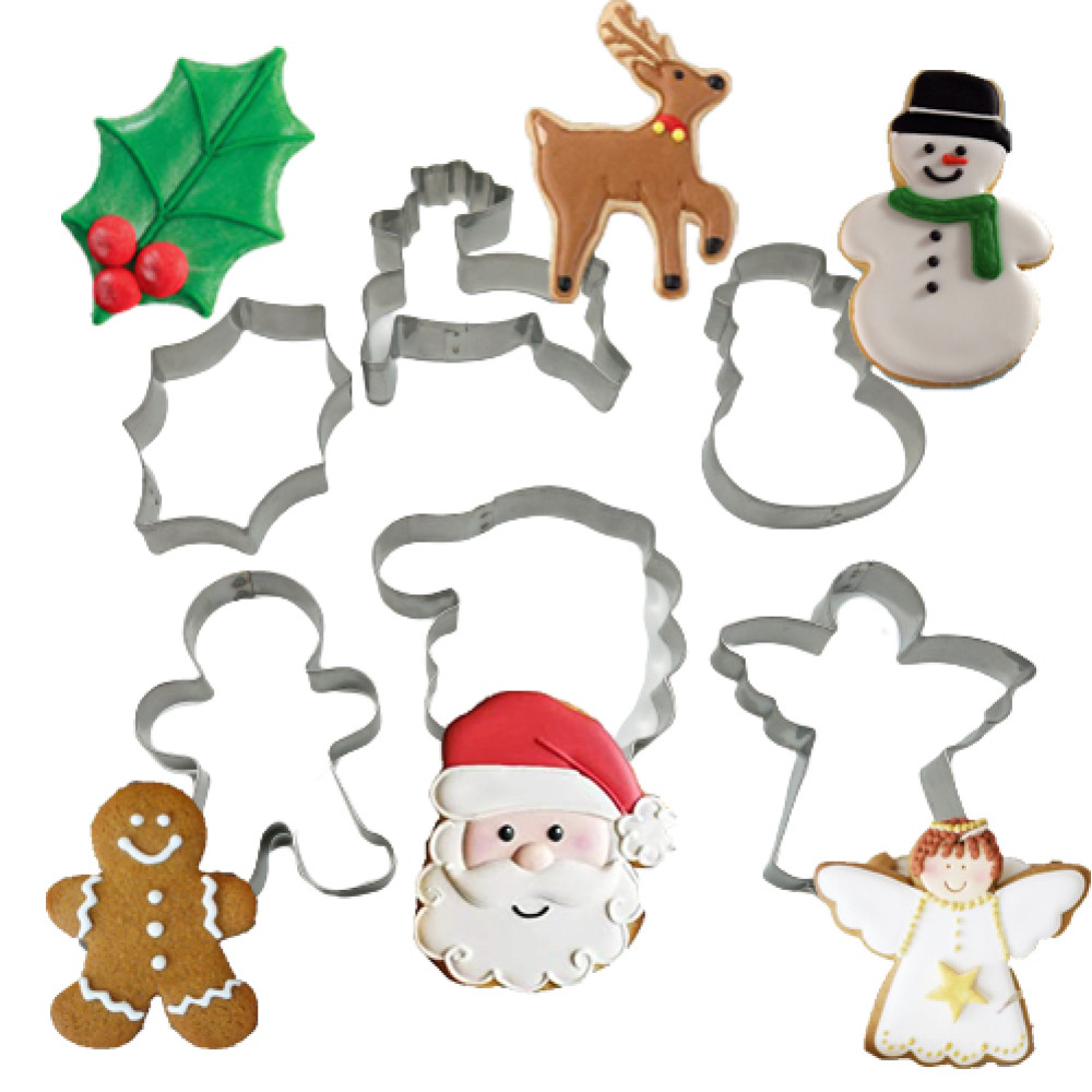 Cortador navideño papa noel x 6