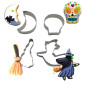 Juego cortadores calavera/bruja