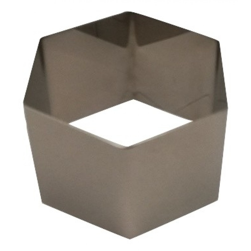 Aro Monoporción Postre Hexagonal 6 x 4 cm