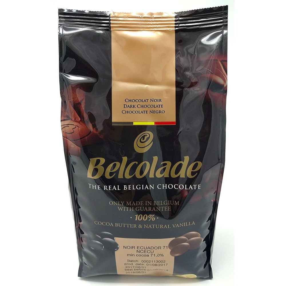 Chocolate Belcolade 71% origen Ecuador x 1 kg