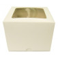 Caja para cupcakes blanca - ventana