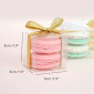 Caja macarons acetato x 6 Und