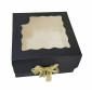 Caja ventana elegante negra 18 X 18 X 10