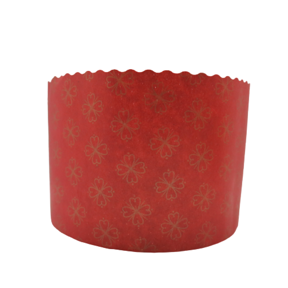 Molde panettone Rojo 500g / 50 Und