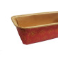 Molde plum cake rojo-dorado x 300 Gr