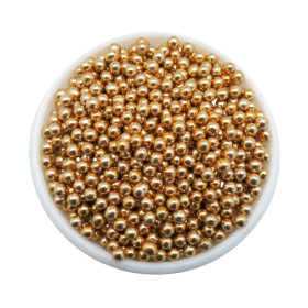 Perlas doradas brillantes x 100g