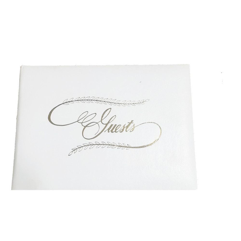 Libro de invitados blanco