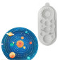 Molde silicona planetas