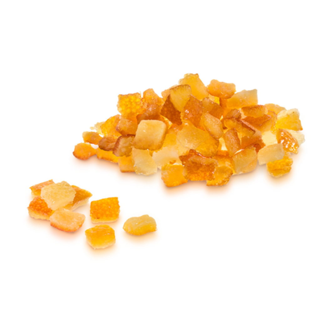 Cubos naranja confitada x 250g