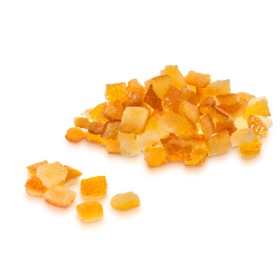 Cubos naranja confitada x 250g