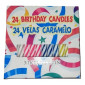 Velitas de colores x 24 und
