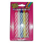 Velitas de colores x 10 und