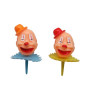 Adorno- cabeza payaso grande x 12 und