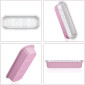Empaque rectagular rosado x 10 Und