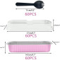 Empaque rectagular rosado x 10 Und