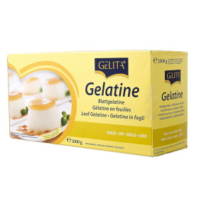 Gelatina sin sabor en láminas x 1000 gr