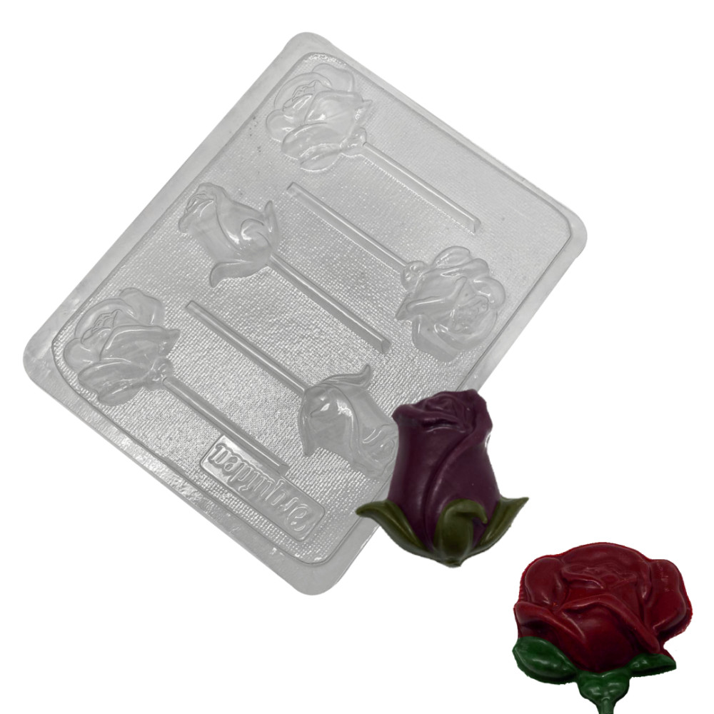 Molde rosas x5