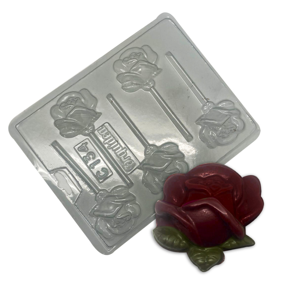 Molde rosas colombina x5