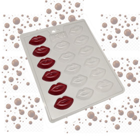 Molde choco labios x 17 Cav