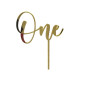 Topper One dorado espejo