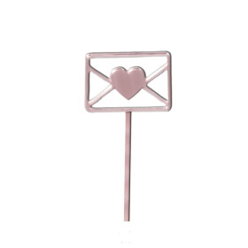 Topper Mini carta corazón