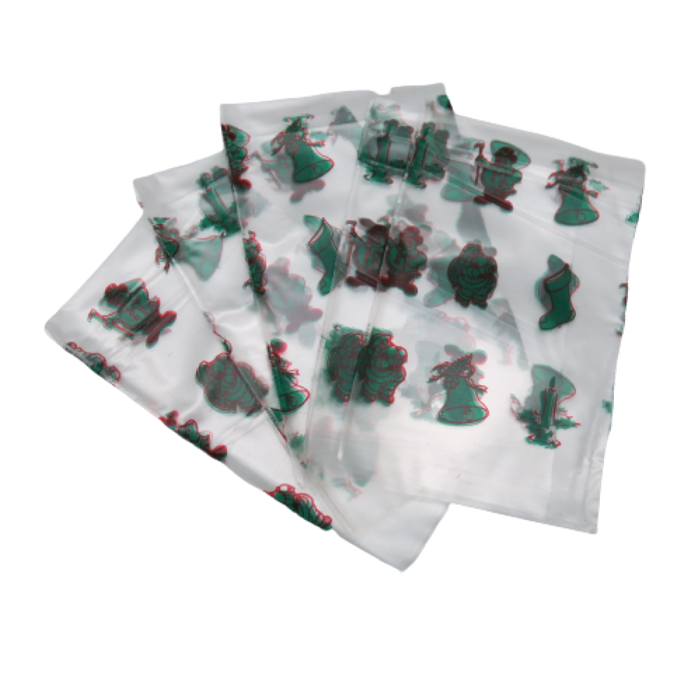 Bolsas navidad verde 8 x 10