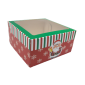 Caja empaque cupcakes navidad x 4 cav