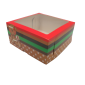 Caja empaque cupcakes navidad x 4 cav