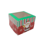Caja decorada cupcake navidad x und