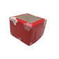 Caja decorada cupcake navidad x und