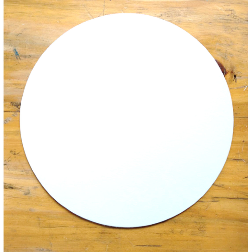 Disco-blonda de cartón blanco 30 cm x und