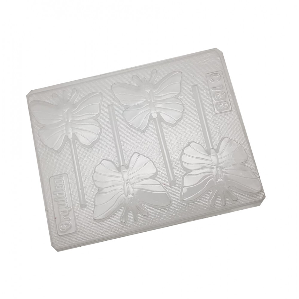 Molde chocolate mariposa x 3 Cav