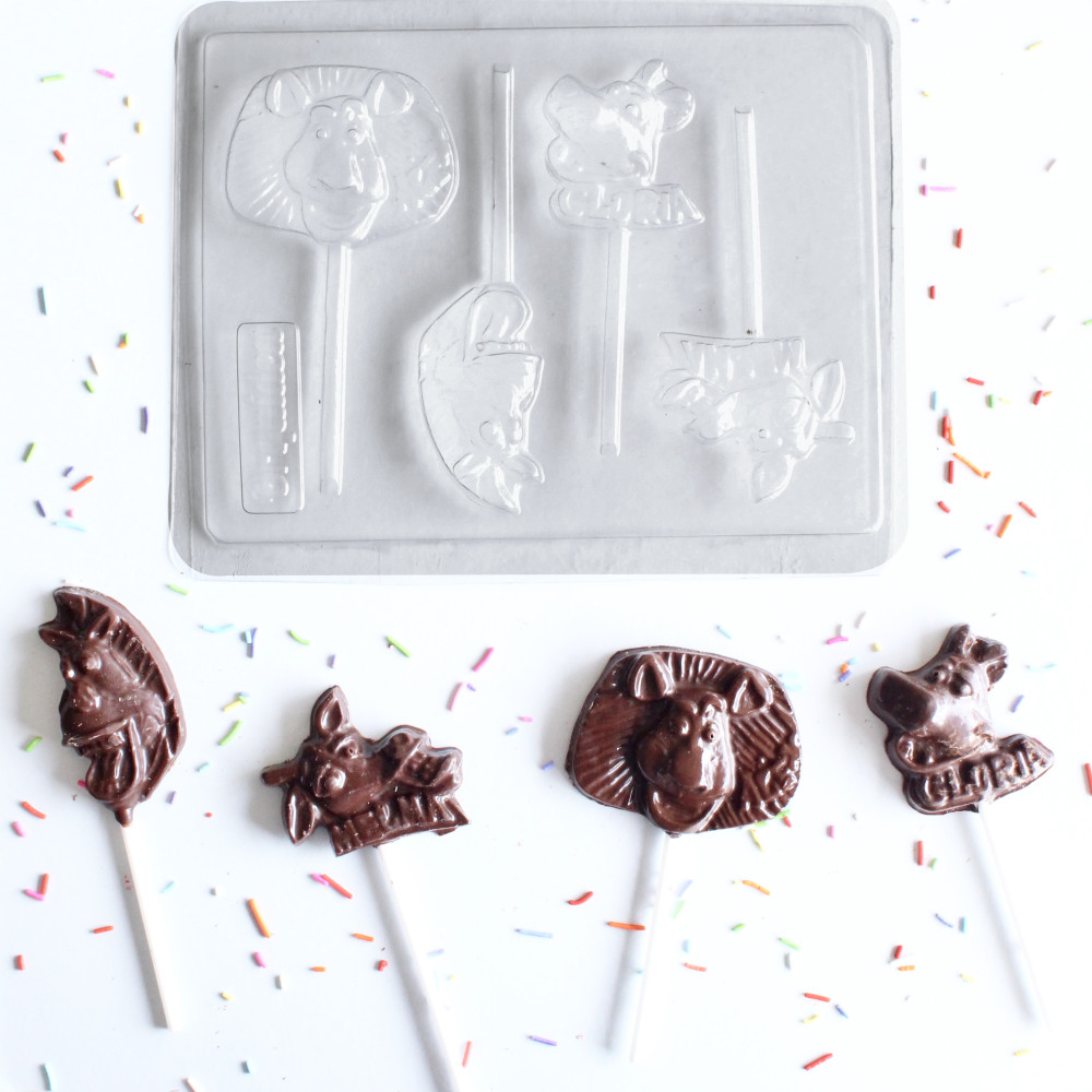 Molde chocolate madagascar x 4