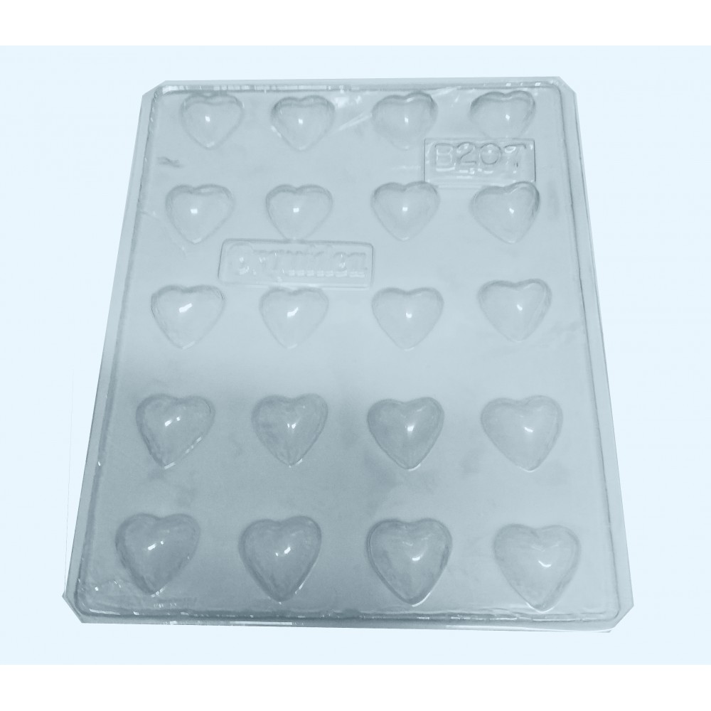 Molde chocolate corazones x 20 cav