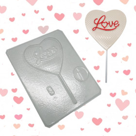 Molde colombina corazón love